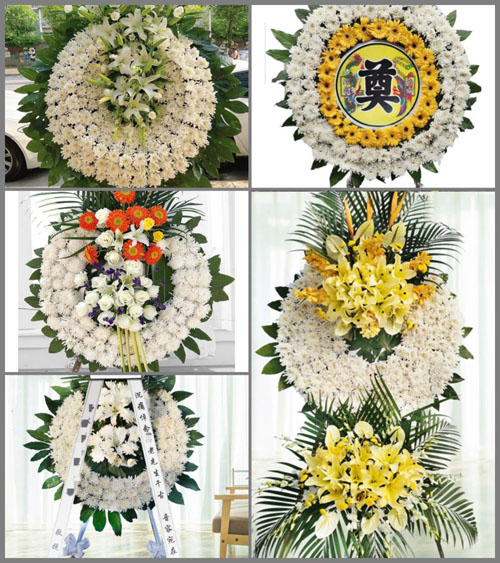 山东青岛胶州市胶莱镇解家大高村花圈速递